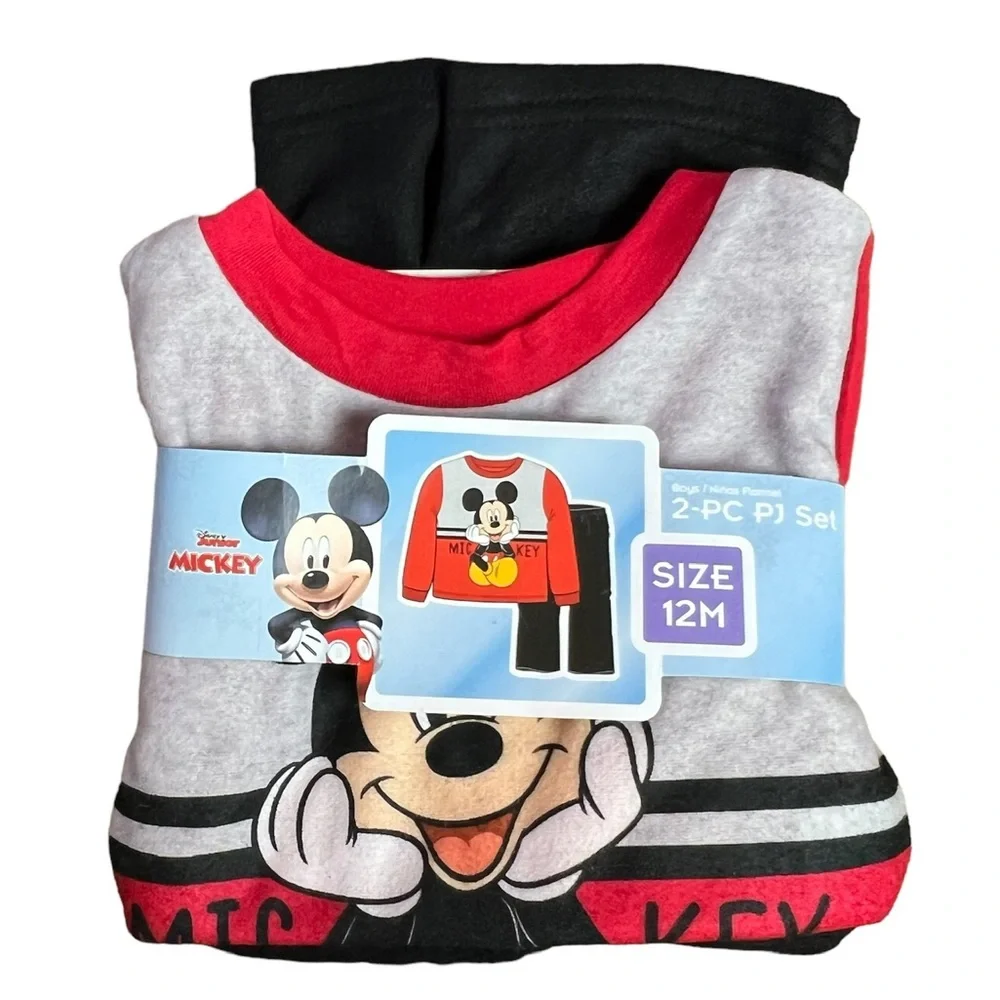 Disney Junior Mickey Mouse Two Piece Pajama Pants, size 12 Months, NWT